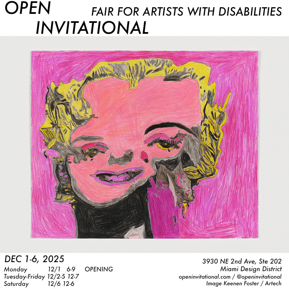 Open Invitational — fair for artists with disabilities, dec 1–6, 2025