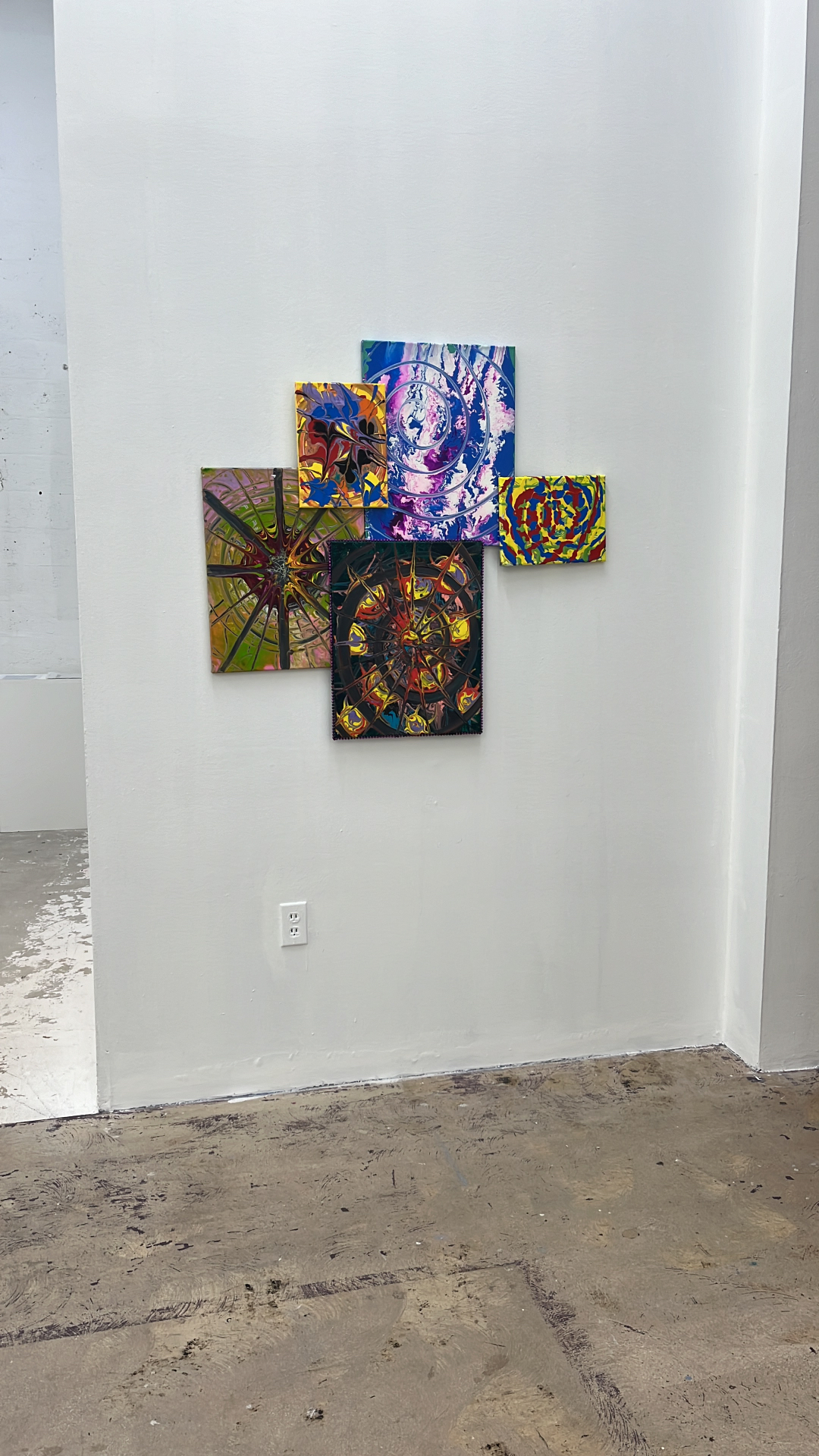 Cross program — works by participating artists installed at the gallery