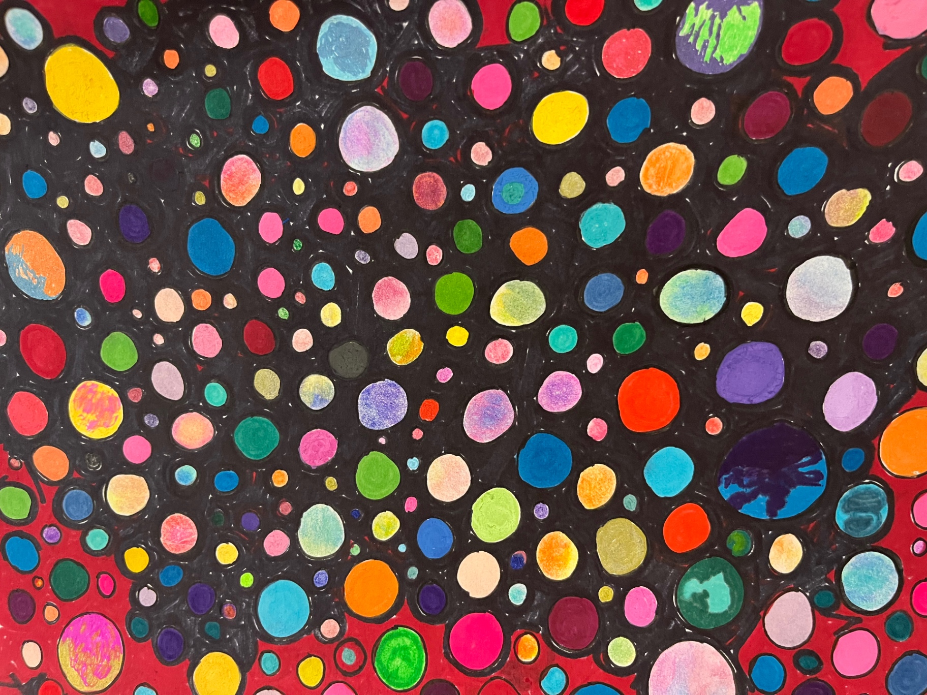 colorful dots