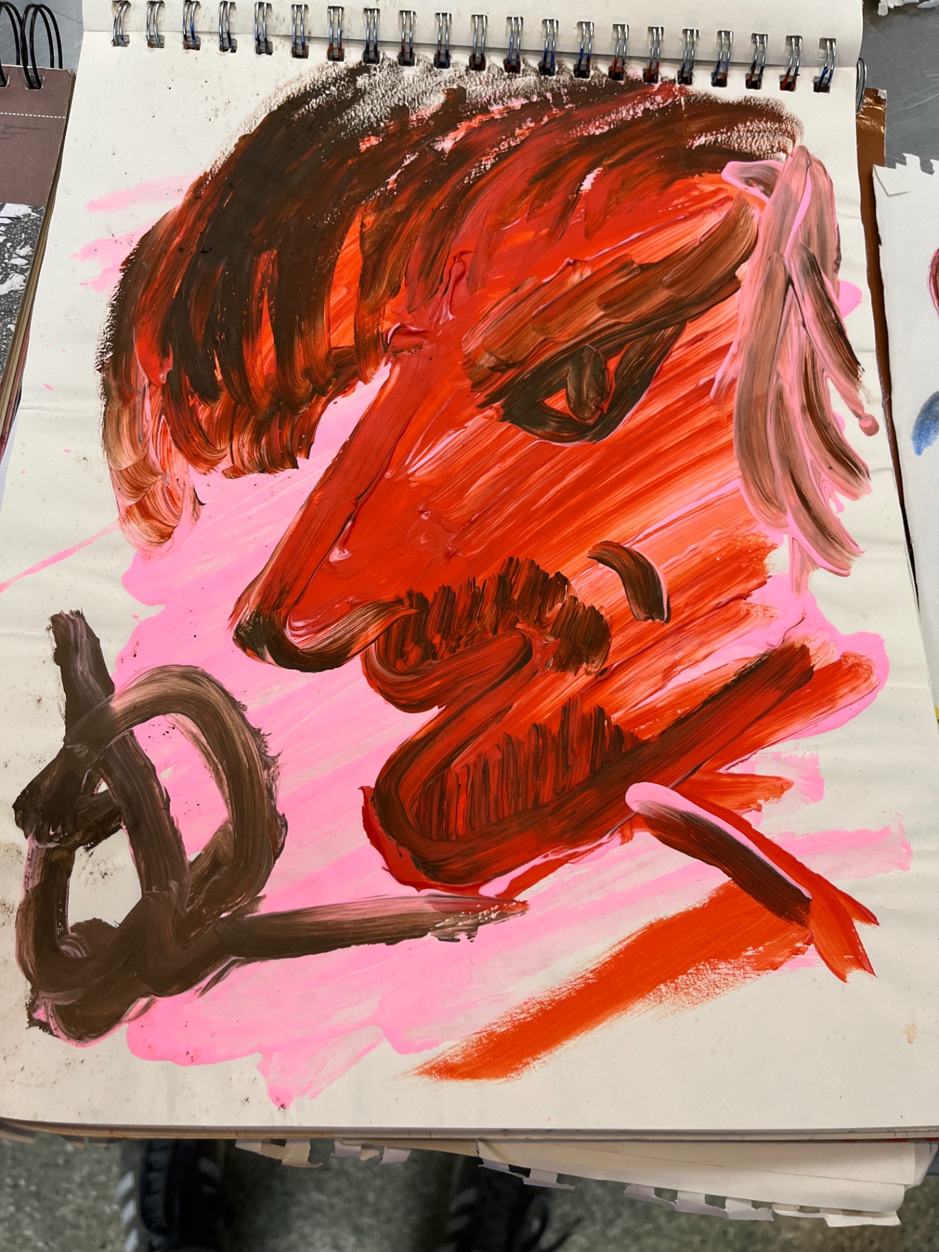 red portrait